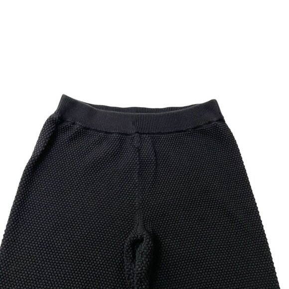 Free People Knit Balloon Pull On Jogger Sweater Pants Navy Black size Medium - Picture 4 of 7